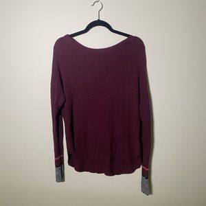 Express Crewneck Maroon Sweater, Large